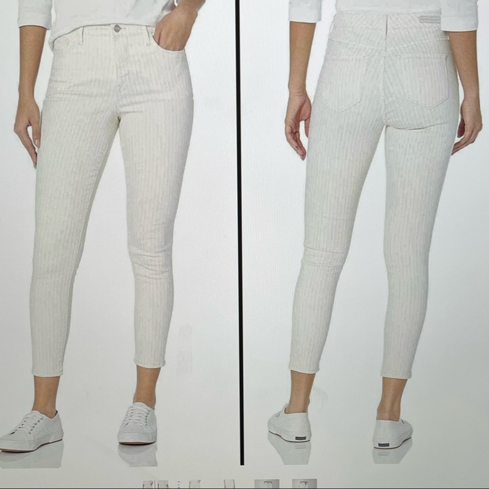 NWT Sanctuary High Rise Stripe Ankle Length skinny Jeans
